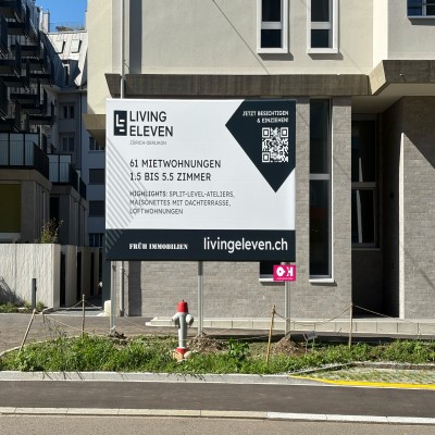 Bautafeln zu vermieten